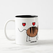 J'ADORE CATS CARTOON CAT MUG (Gauche)