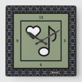 J'ADORE CE QUE TU FAIS Horloge par Adiela Akoo (Recto)