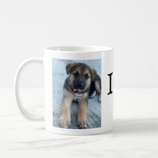 J'adore Chiens Café Mug (Gauche)