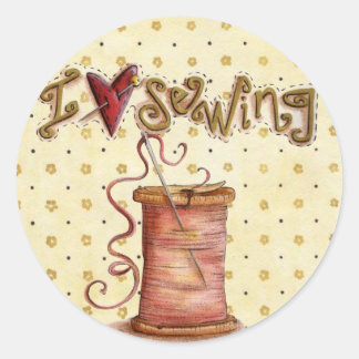 J'adore coudre autocollant