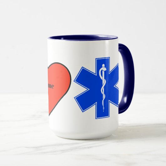 J'adore EMS Icons Mug (Devant droit)