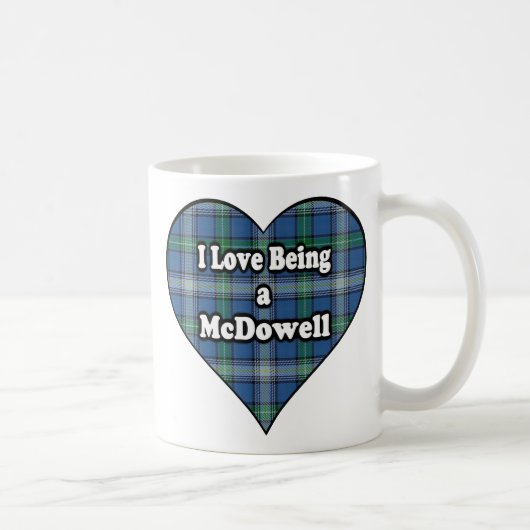 J'adore être un McDowell Clan Cup Mug (Droite)