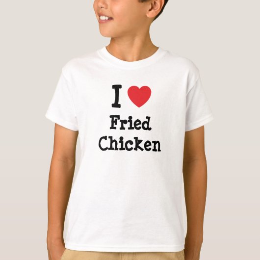 J'adore Fried Chicken heart T-Shirt (Devant)