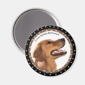 J'adore Golden Retrivers Magnet (Recto/Verso)