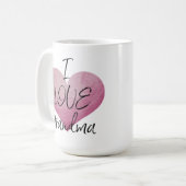 J'ADORE GRANDMA AVEC UNE TASSE DU COEUR (Devant gauche)