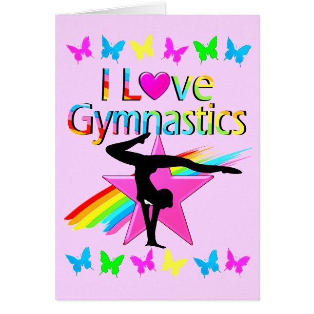 J'ADORE GYMNASTICS RAINBOW GYMNAST DESIGN FILLE (Devant)