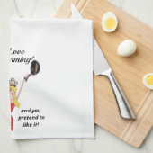 J'adore jouer dans la cuisine ! Serviette de cuisi (Quart Plié)