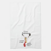 J'adore jouer dans la cuisine ! Serviette de cuisi (Vertical)