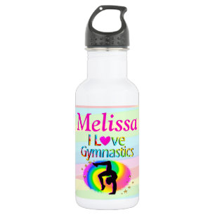 J'ADORE LA BOUTEILLE D'EAU PERSONNALISÉE GYMNASTIQ