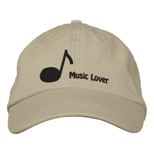 J'adore la casquette brodée de musique (Devant)