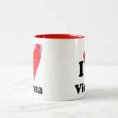 J'adore la Mug à café biton de Vienne (Centre)