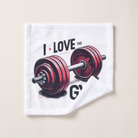 J'adore la salle de sport (Gant de toilette)