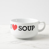 J'adore la soupe. Baise de bol amusante pour les a (Gauche)