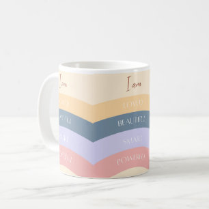 J'adore la tasse de café de couleur 