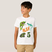 J'adore l'anniversaire des reptiles ! T-shirt (Devant entier)