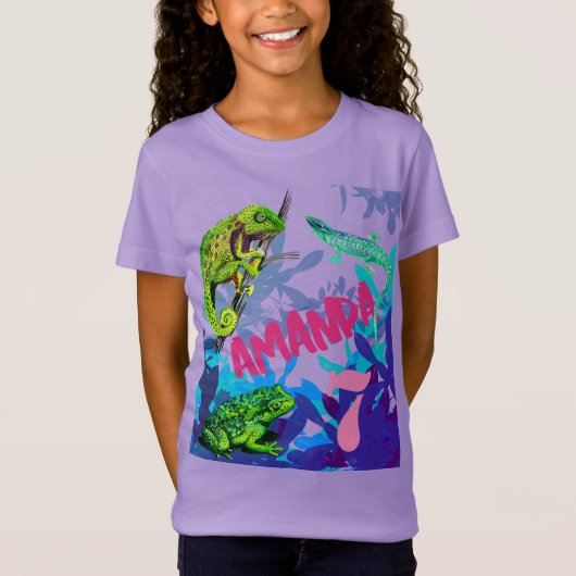 J'adore l'anniversaire des reptiles ! T-shirt (Devant)