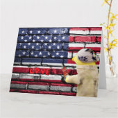 J'adore l'art de graffiti murale USA. Carte (Fleur jaune)