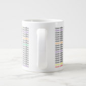 j'adore le café. Mug - taille JUMBO (Dos)