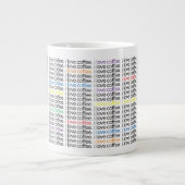 j'adore le café. Mug - taille JUMBO (Devant)