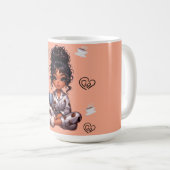 J'adore le café Nicole Mug (Devant droit)