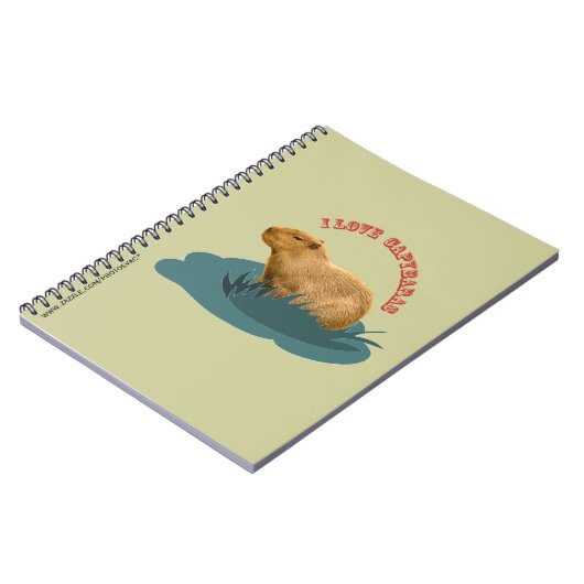 J'adore le Cahier des capybaras (Côté gauche)