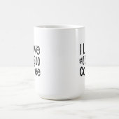 J'adore le mug à café noir (Centre)