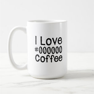 J'adore le mug à café noir