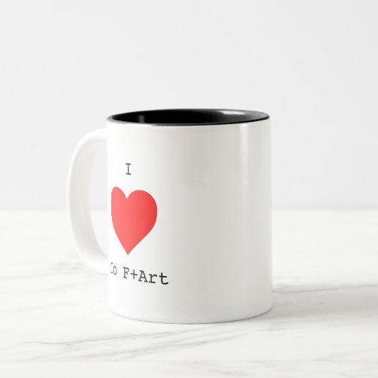 J'ADORE Le Mug F+Art du Café F+Art (Devant gauche)