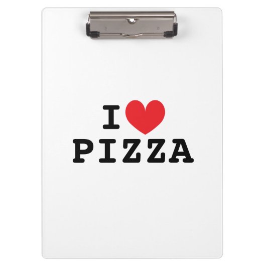 J'adore le porte-bloc de commande de pizza pour pi (Devant)