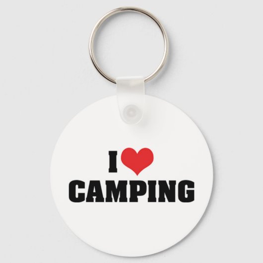 J'adore le porte-clés de camping (Recto)