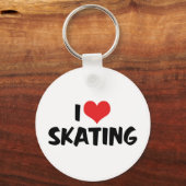J'adore le porte-clés de patinage (Recto)