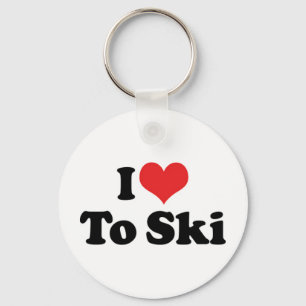 J'adore le porte-clés de ski