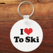 J'adore le porte-clés de ski (Recto)