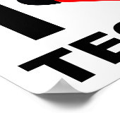 J'adore le poster drôle de techno (Coin)