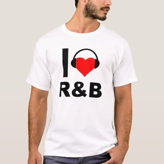 J'adore le R&B T-shirt drôle (Devant)