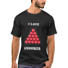 J'adore le snooker, t-shirt noir