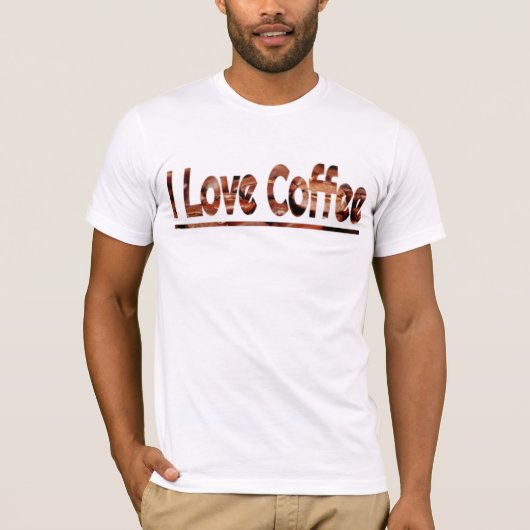 J'adore le T-shirt café (Devant)