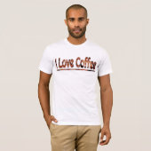 J'adore le T-shirt café (Devant entier)