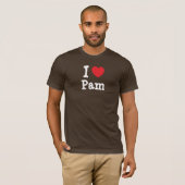 J'adore le T-shirt de Pam heart (Devant entier)