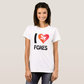J'adore le T-Shirt Renards (Devant entier)