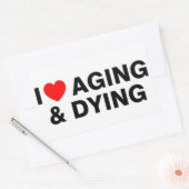 J'adore le vieillissement et la mendicité Stickers (Enveloppe)