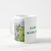 J'adore l'Écosse. Tasse à café (Devant gauche)