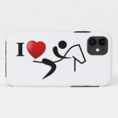 J'adore l'équitation sur un coque iphone (Dos (Horizontal))