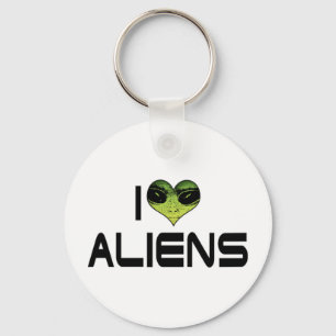 J'adore les Aliens Porte-clés