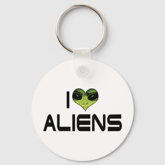 J'adore les Aliens Porte-clés (Recto)