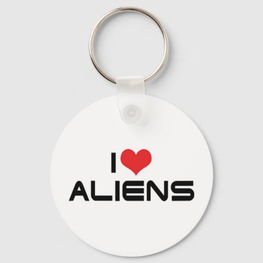 J'adore les Aliens Porte-clés (Recto)
