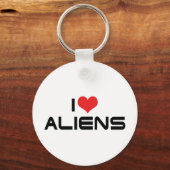 J'adore les Aliens Porte-clés (Recto)