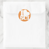 J'adore les autocollants du cercle des sciences (Sac)