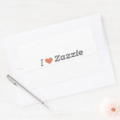 J'adore les autocollants Zazzle (Enveloppe)