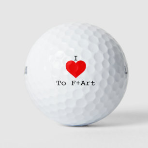 J'ADORE les balles de golf F+Art par le F+Art Café